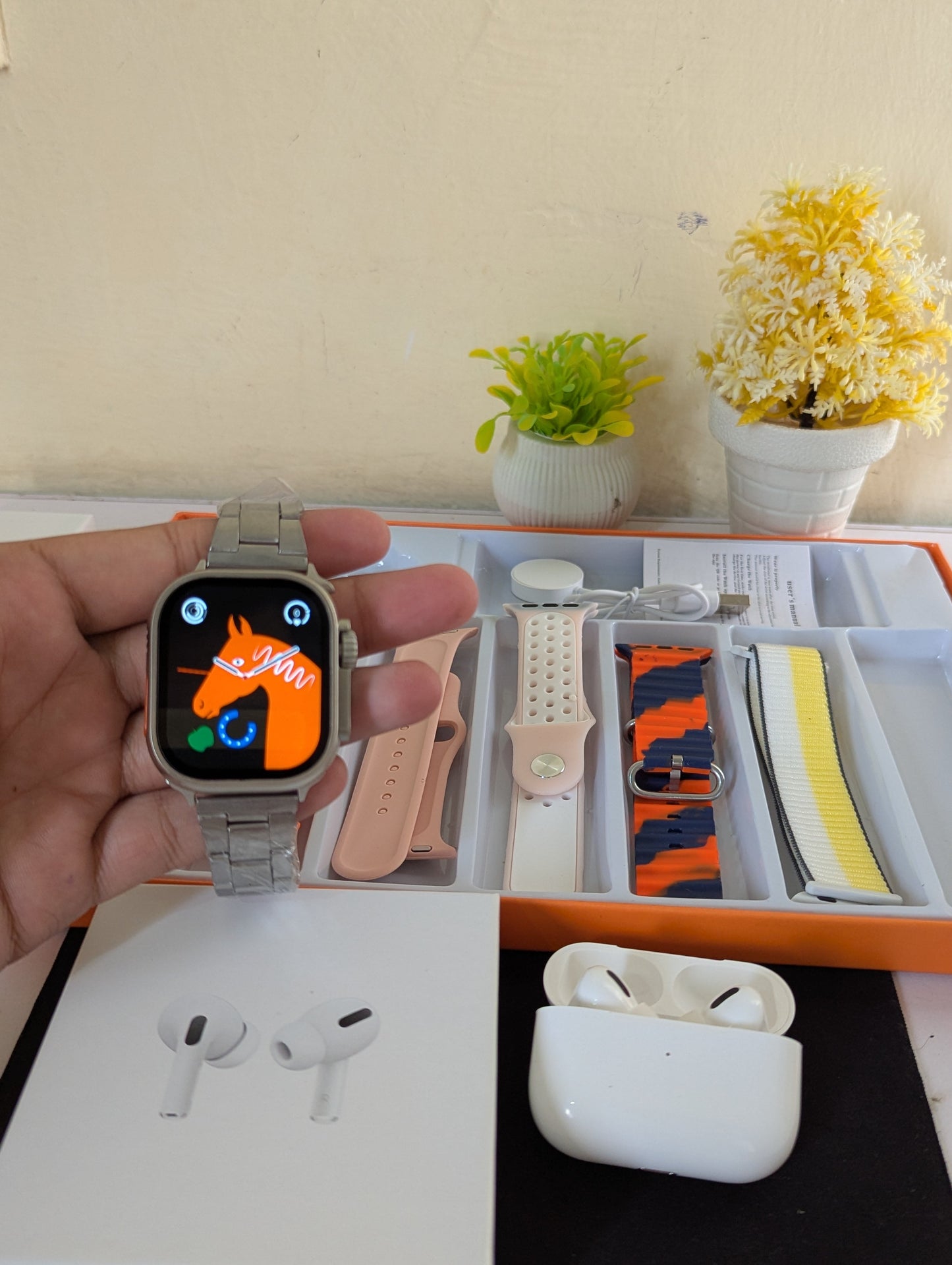 Combo Ultra 2 Smart Watch 7 in 1 & Pods pro Earbuds