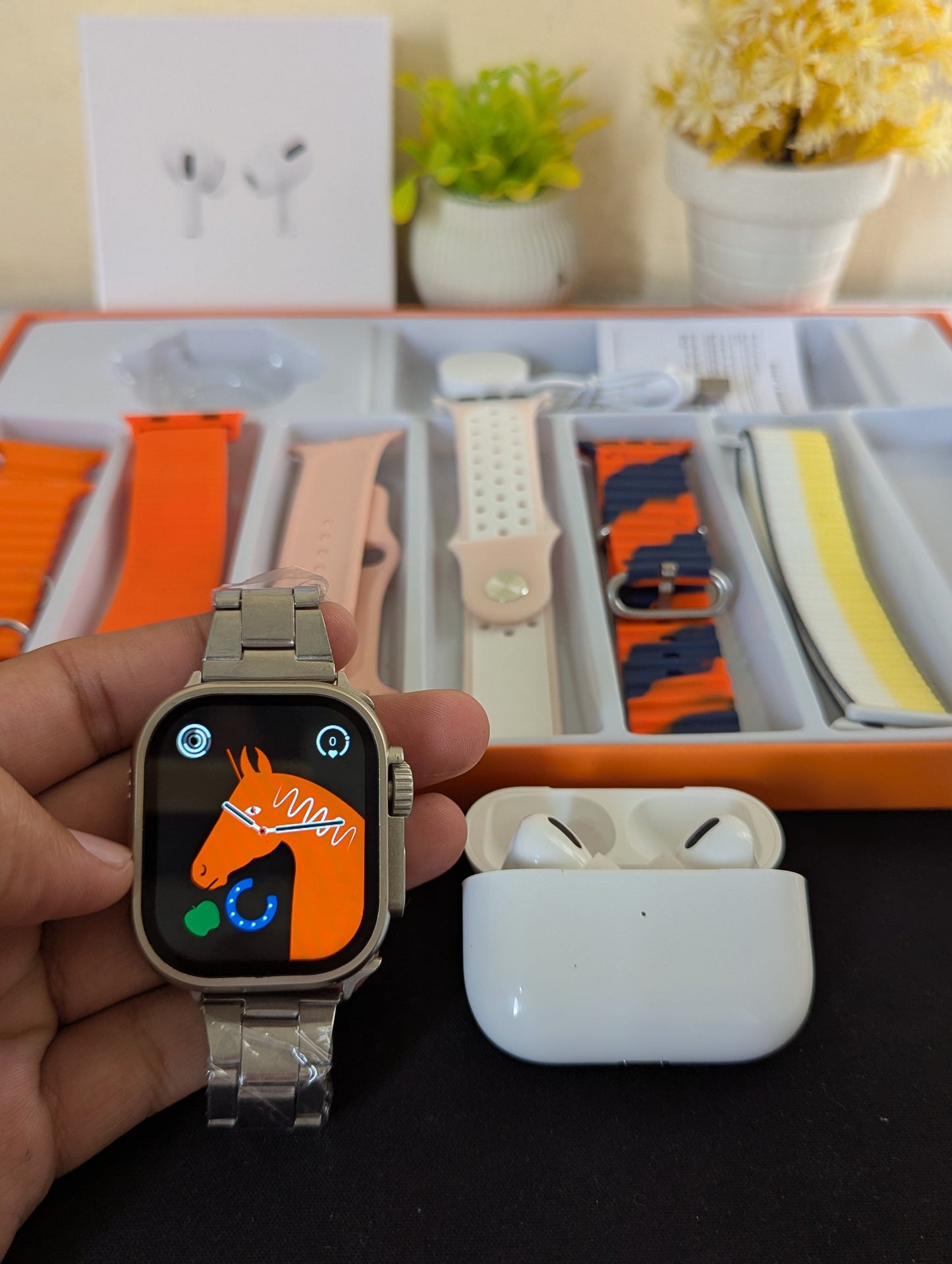 Combo Ultra 2 Smart Watch 7 in 1 & Pods pro Earbuds