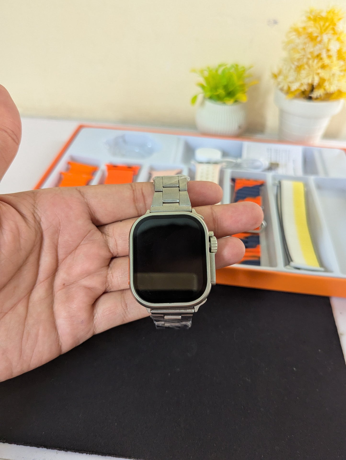 Premium Ultra 2 Smart Watch 7 in 1 with Metal Strap