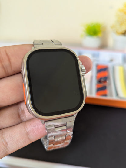 Premium Ultra 2 Smart Watch 7 in 1 with Metal Strap