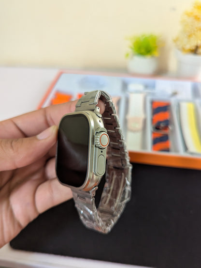 Premium Ultra 2 Smart Watch 7 in 1 with Metal Strap